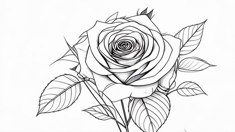 Drawing: kkbuebxxlzy = Rose