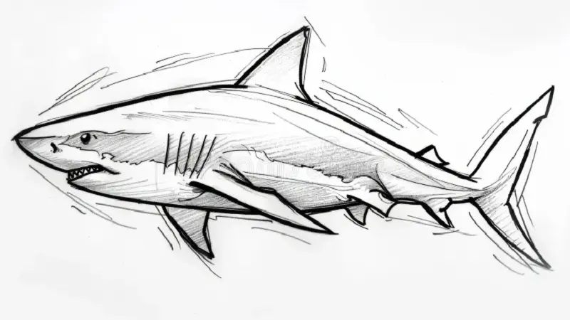 Cute:s4nremv56q0= Shark Drawing