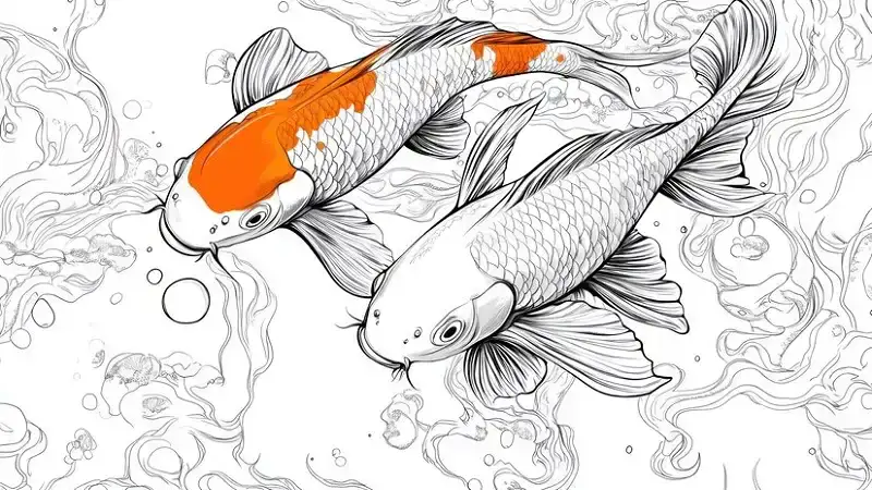 Drawing:oden0gs57cy= Koi Fish