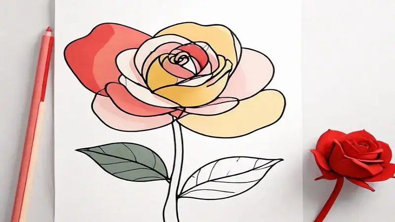 Easy:kqdgebwb4ci= Rose Drawing